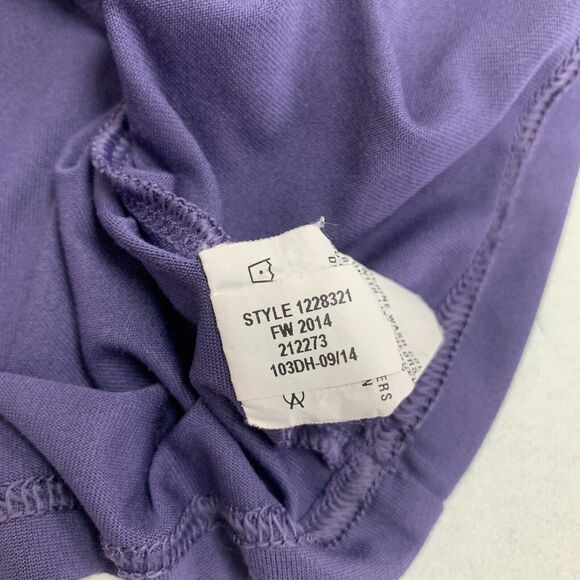 Under Armour T Shirt Womens XS Purple Semi Fitted HeatGear V Neck Sweat Wick - Picture 10 of 14